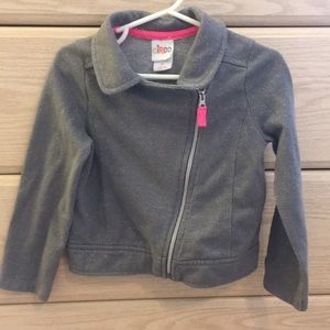 Gray asymmetrical jacket